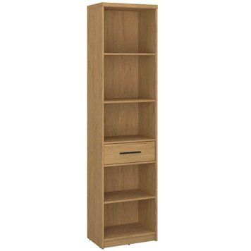 Открытый стеллаж VMV Holding Pavi 1S/50, дуб каменный фото - artos.in.ua
