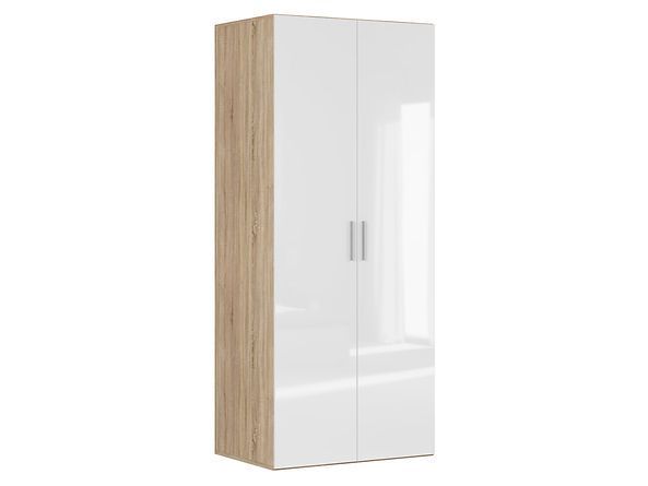 Шкаф BRW Flex F57-SZAFA_ZESTAW_12-DSO/BLP, белый глянцевый/дуб Сонома, из Польши фото - artos.in.ua