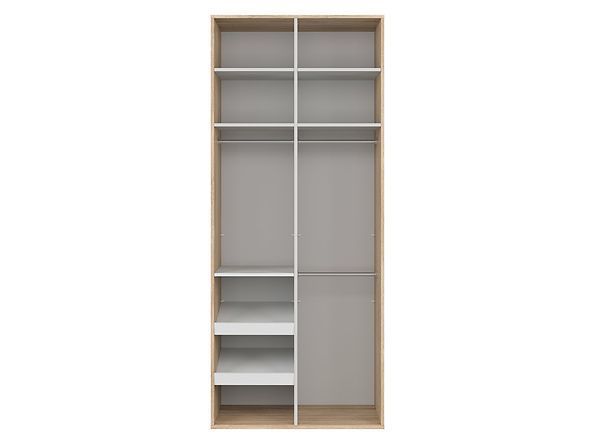 Шкаф BRW Flex F57-SZAFA_ZESTAW_12-DSO/BLP, белый глянцевый/дуб Сонома, из Польши фото - artos.in.ua
