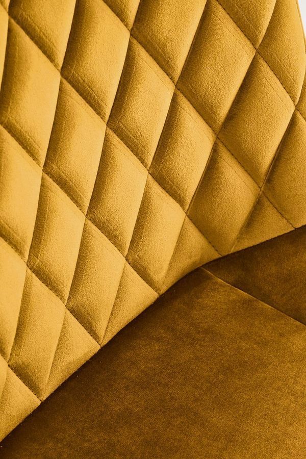Стілець K520 чорний / гірчичний фото - artos.in.ua