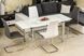 Білий розкладний кухонний стіл GD-020 120-180x80см SIGNAL на хромованих ніжках Польща