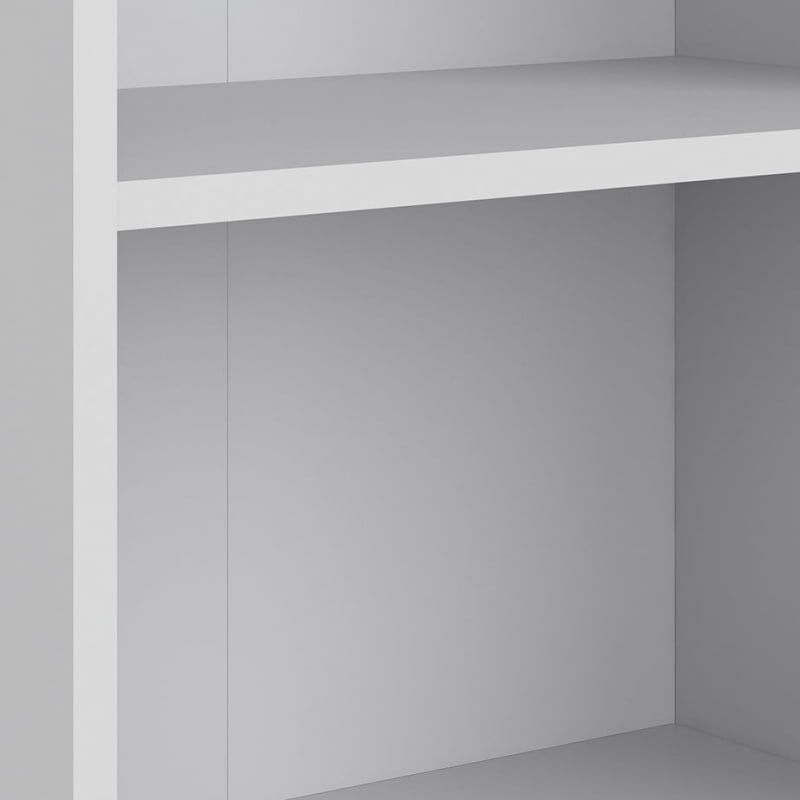 Стелаж BRW Office Lux Світло-сірий ширина 52.5 5 полиць і більше польок