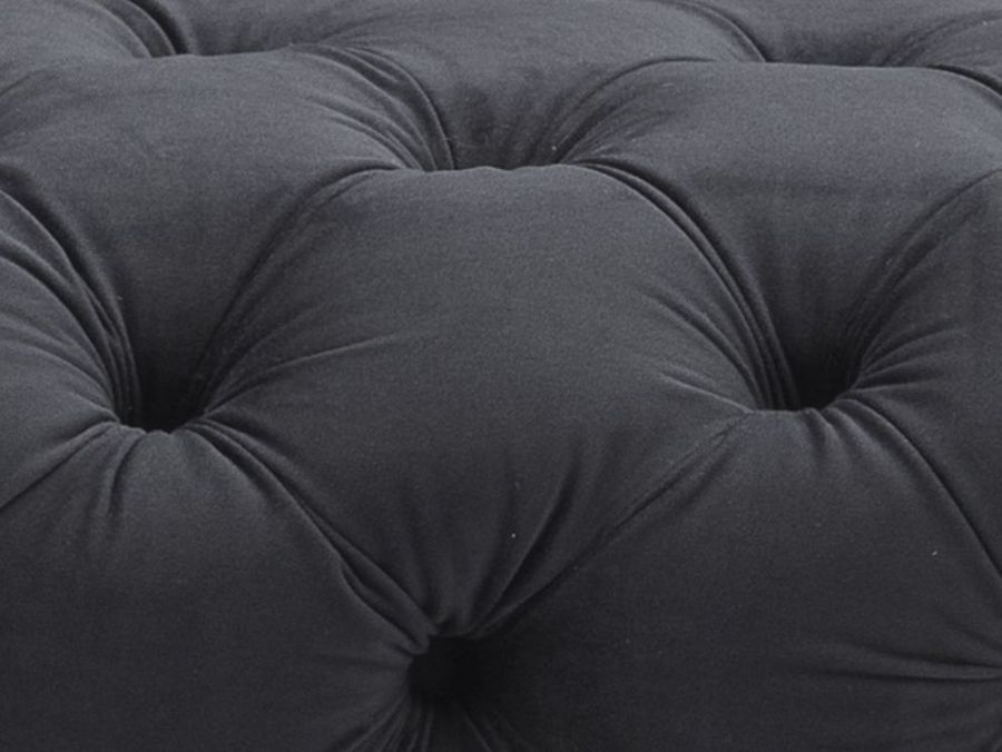 3-місний диван із оксамитовою оббивкою CHESTER Signal - чорний Польща