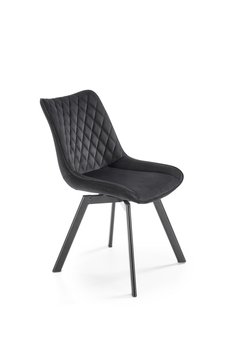 Металлический стул K520 бархатная ткань черный Halmar Польша