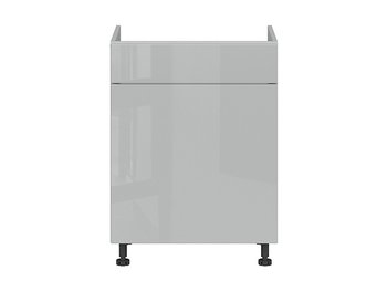 Нижняя кухонная тумба BRW Top Line K10-TV_DKS_60/82_STB/B-SZG/SP, серый глянец/серый гренола, из Польши