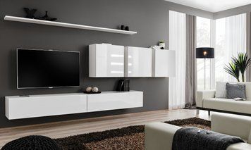 Комплект меблів у вітальню ASM Switch VII 26 WW SW 7, білий матовий фото - artos.in.ua