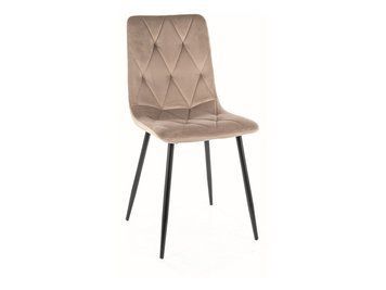 Стілець TOM Signal 45&times;39&times;91, темно-бежевий, велюр Bluvel 40 фото - artos.in.ua