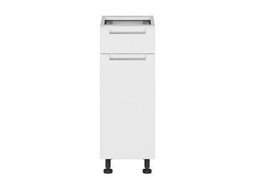 Нижня кухонна тумба BRW Iris K10-FB_D1S_30/82_L/STB-BAL/BISM, білий супер мат, альпійський білий фото - artos.in.ua