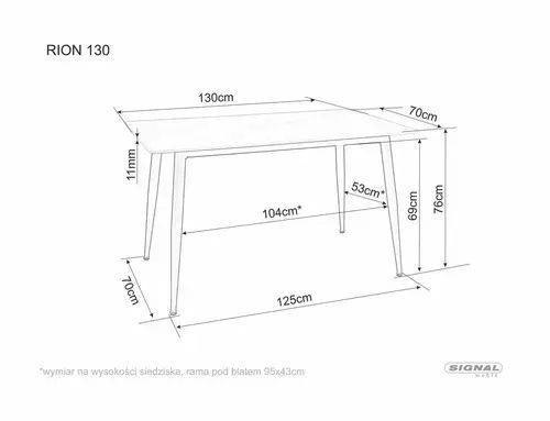 Обеденный стол Rion Signal 130&times;70&times;76, бежевый, керамика фото - artos.in.ua