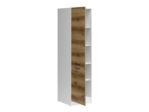 Кухонний пенал BRW Junona Line K24-D2D / 50 / 195_L-BI / DDJ, дуб Делано світлий / білий, фото - artos.in.ua