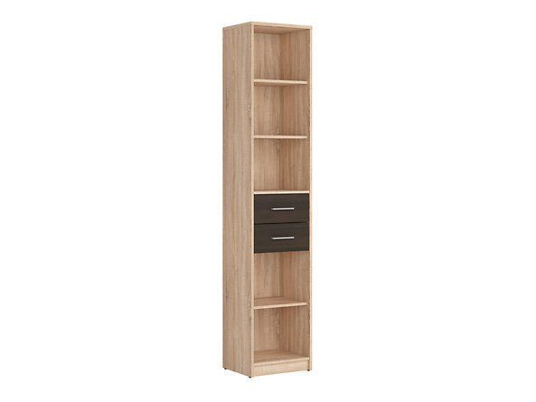 Стеллаж BRW Nepo Plus S435-REG2S/40-DSO/WE, дуб Сонома/венге, из Польши фото - artos.in.ua