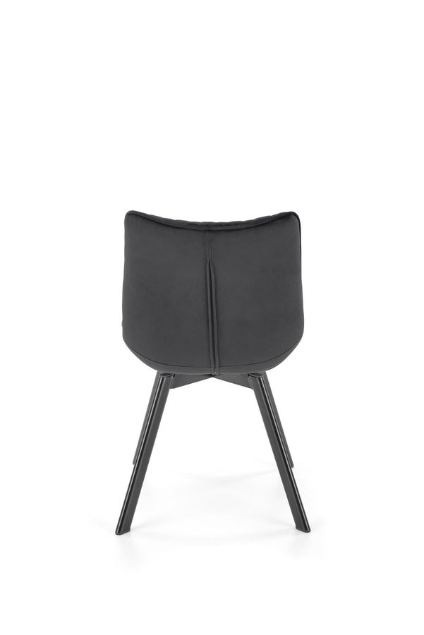 Металевий стілець K520 оксамитова тканина чорний Halmar Польща