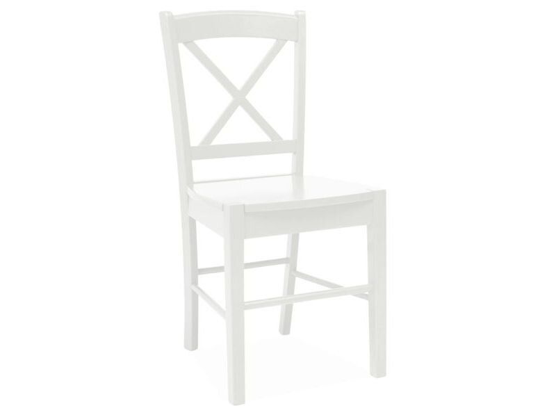 Белый стул на кухню CD-56 SIGNAL с высокой спинкой в стиле модерн Польша