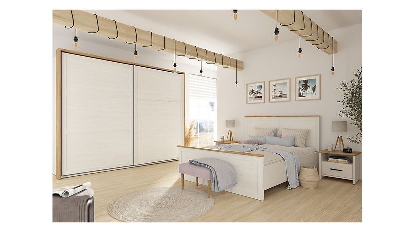 Кровать BRW Loksa 160&times;200 &mdash; белый фото - artos.in.ua