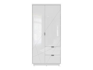 Шкаф BRW dwurzwiowa Forn 94 с ящиками &mdash; белый глянец фото - artos.in.ua