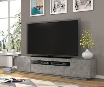 Тумба для под телевизор AURA 200 бетон BIM FURNITURE фото - artos.in.ua