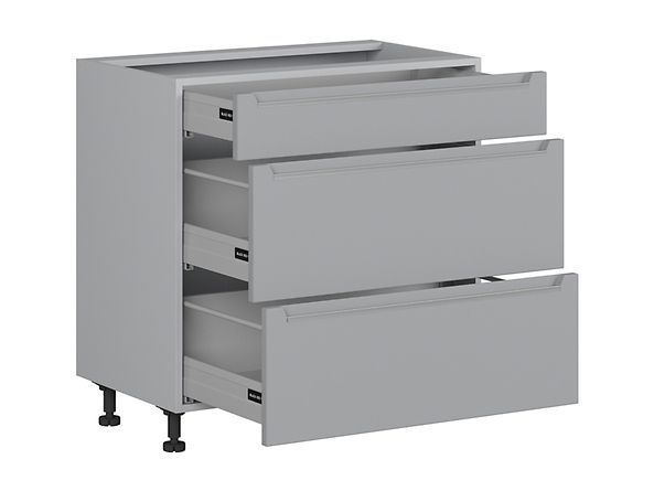 Нижняя кухонная тумба BRW Iris K10-FB_D3S_80/82_2STB/STB-SZG/FER, ферро/гренола серый, из Польши фото - artos.in.ua