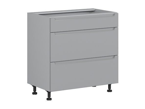 Нижняя кухонная тумба BRW Iris K10-FB_D3S_80/82_2STB/STB-SZG/FER, ферро/гренола серый, из Польши фото - artos.in.ua