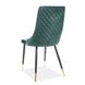 М'який кухонний стілець Piano SIGNAL зелений на металевих ніжках Польща