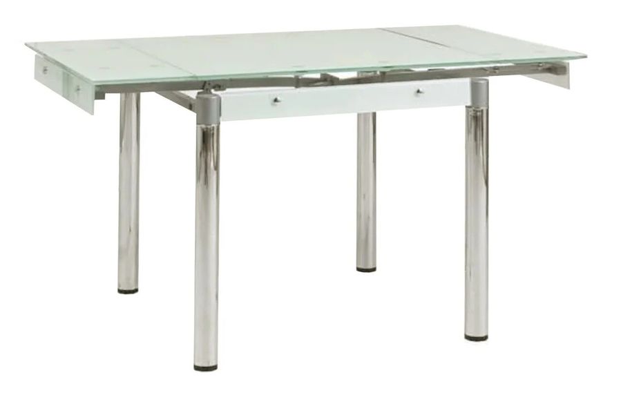 Компактний кухонний стіл GD-082 80-131x80см SIGNAL білий з розкладною стільницею Польща