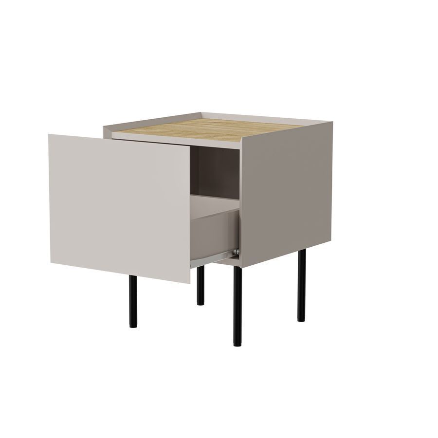 Комплект прикроватных тумб CAMA FELLINI (2 шт.) &mdash; кашемир мат / дуб Artisan фото - artos.in.ua