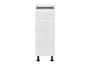 Нижняя кухонная тумба BRW Sole K10-FH_D1S_30/82_L/STB-BAL/BIP, белый глянцевый/альпийский белый, из Польши фото - artos.in.ua