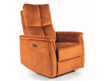 Масажне крісло з оксамитовою оббивкою NEPTUN M Signal - кориця Bluvel 4215 Польща