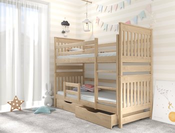 Двоярусне ліжко для дітей АДЕЛЬ ДУО LUNA - бук натуральний