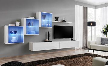 Комплект мебели в гостиную ASM Switch XX 26 WW SW 20, белый матовый фото - artos.in.ua