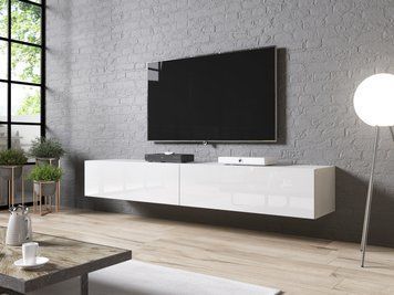 Тумба под телевизор CAMA SLIDE 200 белая из МДФ фото - artos.in.ua