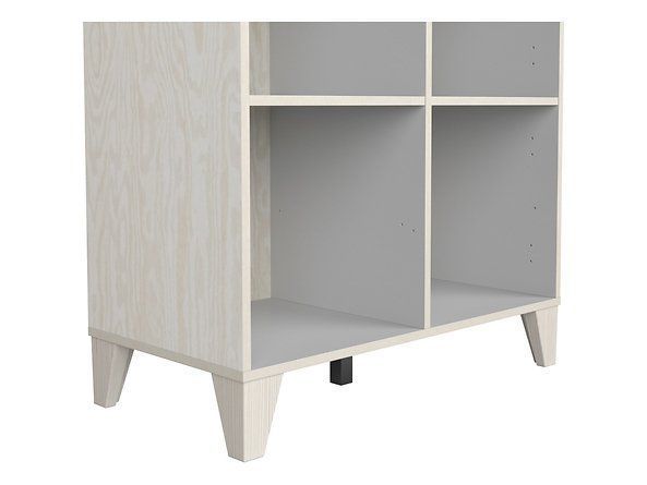 Стеллаж BRW Stanford S411-REG/18/8-SOI, фанера/светло-серый, из Польши фото - artos.in.ua