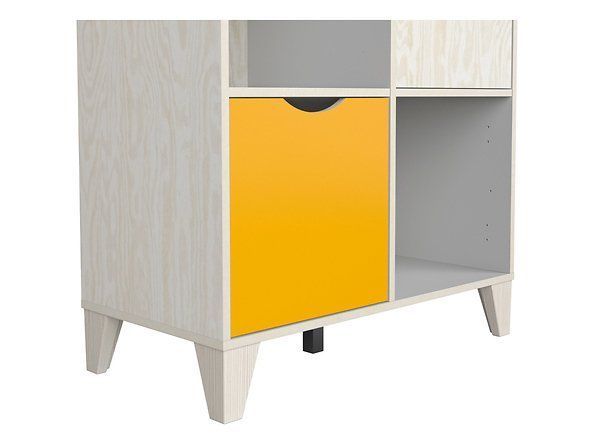 Стеллаж BRW Stanford S411-REG/18/8-SOI, фанера/светло-серый, из Польши фото - artos.in.ua