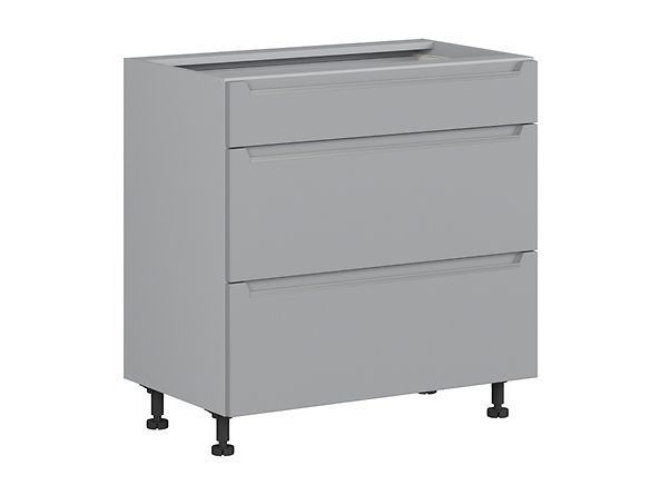 Нижняя кухонная тумба BRW Iris K10-FB_D3S_80/82_2SMB/SMB-SZG/FER, ферро/гренола серый, из Польши фото - artos.in.ua