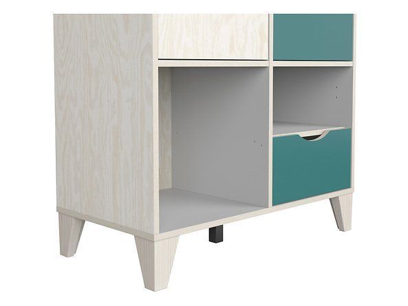 Стеллаж BRW Stanford S411-REG/18/8-SOI, фанера/светло-серый, из Польши фото - artos.in.ua