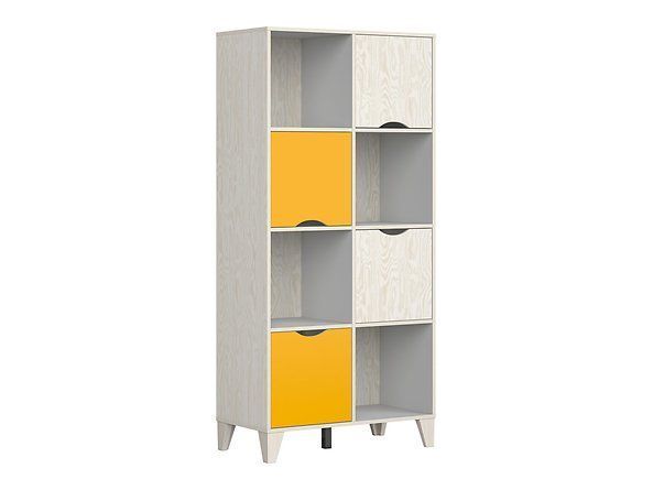 Стеллаж BRW Stanford S411-REG/18/8-SOI, фанера/светло-серый, из Польши фото - artos.in.ua