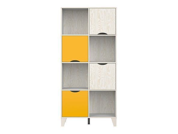 Стеллаж BRW Stanford S411-REG/18/8-SOI, фанера/светло-серый, из Польши фото - artos.in.ua
